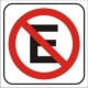 Cartel prohibido estacionar